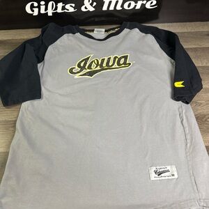 Colosseum Iowa Gray and Black Tee